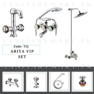 Idrees Sanitary Complete Bath Set ARIYA VIP SET 4-KNOBS Code 711