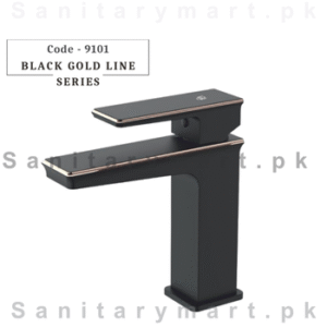 Basin mixer Black Gold Line with Series