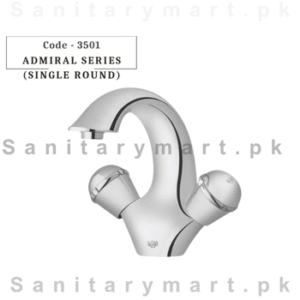 Faisal Sanitary Admiral Series (Single Round) Basin Mixer Code 3501