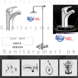 Faisal Sanitary Complete Aqua Series Single Lever Set code 3607