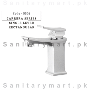 Faisal Sanitary Carrera Series Basin Mixer (Single Lever Rectangular) Code 5501