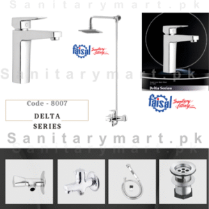 Faisal Sanitary Complete Delta Series Single Lever Set code 8007
