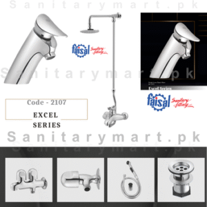 Faisal Sanitary Complete Excel Series Single Lever Set code 2107