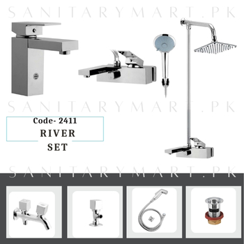 Idrees Sanitary Complete Bath Set RIVER SET Code 2411