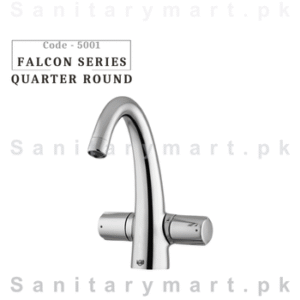 Faisal Sanitary Fittings Falcon Series (Quarter Round) Basin Mixer Code 5001