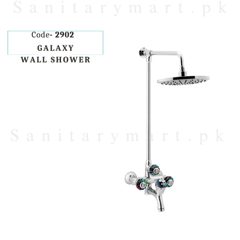 Idrees Sanitary WALL SHOWER 4 KNOBS GALAXY SET Code 2902