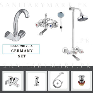 Idrees Sanitary Complete Bath Set GERMANY SET 2-KNOBS Code 2012-A