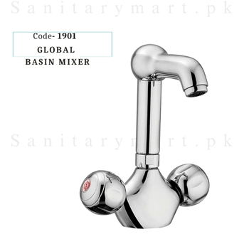 Idrees Sanitary BASIN MIXER GLOBAL SET Code 1901
