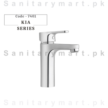 Faisal Sanitary Fittings Kia Series (Single Lever) Basin Mixer Code 7401