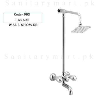 Idrees Sanitary WALL SHOWER 2 KNOBS LASANI SET Code 903