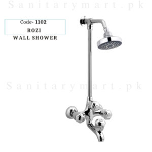 Idrees Sanitary WALL SHOWER 4 KNOBS ROZI SET Code 1102