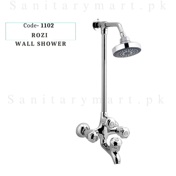 Idrees Sanitary WALL SHOWER 4 KNOBS ROZI SET Code 1102