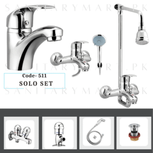 Idrees Sanitary Complete Bath Set SOLO SET Code 511