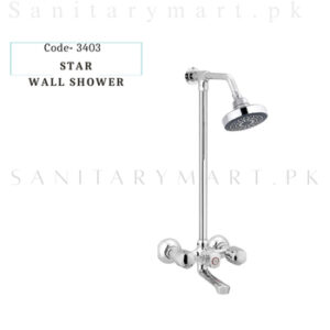 Idrees Sanitary WALL SHOWER 2 KNOBS STAR SET Code 3403