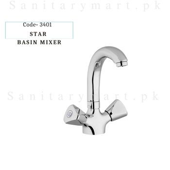 Idrees Sanitary BASIN MIXER STAR SET Code 3401