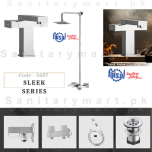 Complete Sleek Series Single Lever Set code 5607 Faisal Sanitary