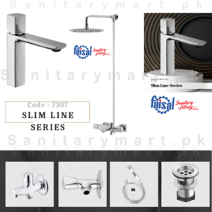 Complete Slim Line Series Single Lever Set code 7307 Faisal Sanitary