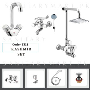 Idrees Sanitary Complete Bath Set KASHMIR SET 4-KNOBS Code 1311