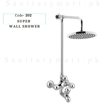 Idrees Sanitary WALL SHOWER 4 KNOBS SUPER SET Code 202