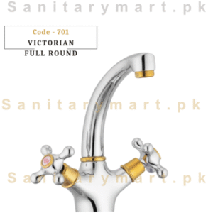 Victorian Classic Series Full Round Basin Mixer Code 701 Faisal Sanitary