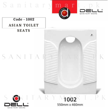 DELL ORRISSA 1002 Asian Toilet Seat - Squatting Pan Code dell1002 Dell Sanitary ware