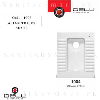 DELL ORRISSA 1004 Asian Toilet Seat - Squatting Pan Code dell1004 Dell Sanitary ware