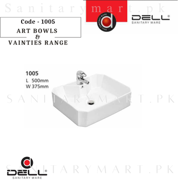 DELL 1005 ART BOWLS & VAINTIES RANGE Code dellab1005 Dell Sanitary Ware