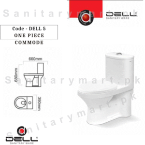 DELL 5 ONE PIECE COMMODE Code onepiecedell5 Dell Sanitary ware