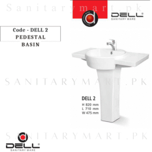 DELL DELL 2 Pedestal BASIN Code dellpbdell2 Dell Sanitary ware