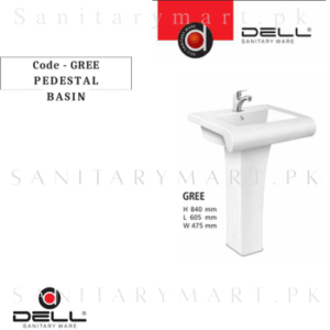 DELL GREE Pedestal BASIN Code dellpbgree Dell Sanitary ware