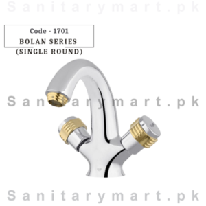 Faisal Sanitary Fittings Bolan Series (Single Round) Basin Mixer Code 1701