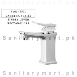 Faisal Sanitary Carrera Series Basin Mixer (Single Lever Rectangular) Code 5501