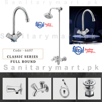 Faisal Sanitary Complete Classic Series Full Round Set code 6607
