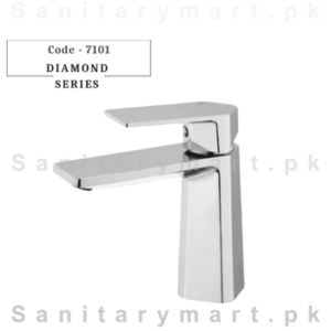 Faisal Sanitary Fittings - Diamond Single Lever Basin Mixer Code 7101