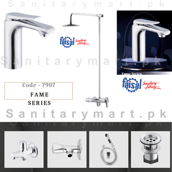 Faisal Sanitary Complete Fame Series Single Lever Set code 7907
