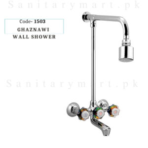 Idrees Sanitary WALL SHOWER 2 KNOBS GHAZNAWI SET Code 1503