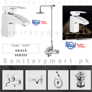 Faisal Sanitary Fittings Complete Grace Series Single Lever Set code 4607