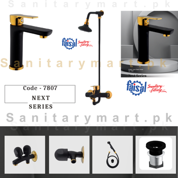 Faisal Sanitary Next Series Single Lever Bath Set Complete Code 7807