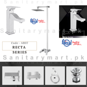 Faisal Sanitary Complete Recta Series Single Lever Set code 4807
