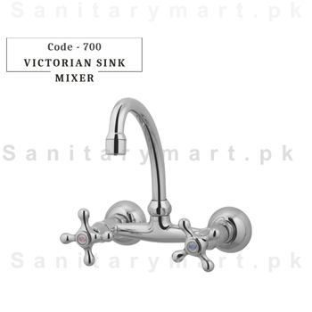 Victorian Kitchen Sink Mixer Wall Mounted Code 700 Faisal Sanitary Fittings
