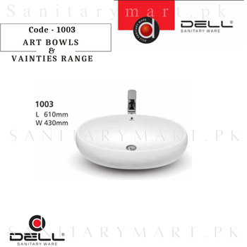 DELL 1003 ART BOWLS & VAINTIES RANGE Code dellab1003 Dell Sanitary Ware