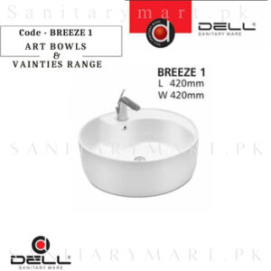 DELL BREEZE 1 ART BOWLS & VAINTIES RANGE Code dellabbreeze1 Dell Sanitary Ware