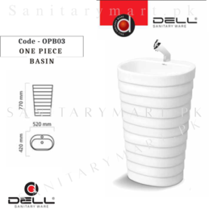 DELL OPB03 ONE PIECE BASIN Code dellopb03 Dell Sanitary ware